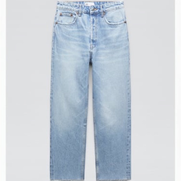 Jeans Zara Straight Leg Jeansblue Ref 4365237 Nwt Poshmark